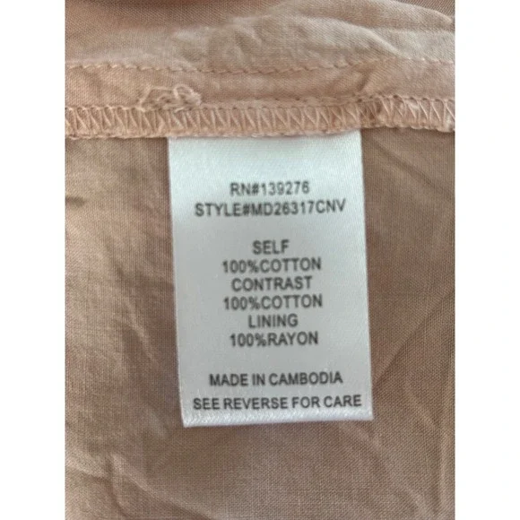 My Danielle Cracker Barrel Wms XL Floral Peasant Blouse Square Neck Tiered Boho - Picture 9 of 10